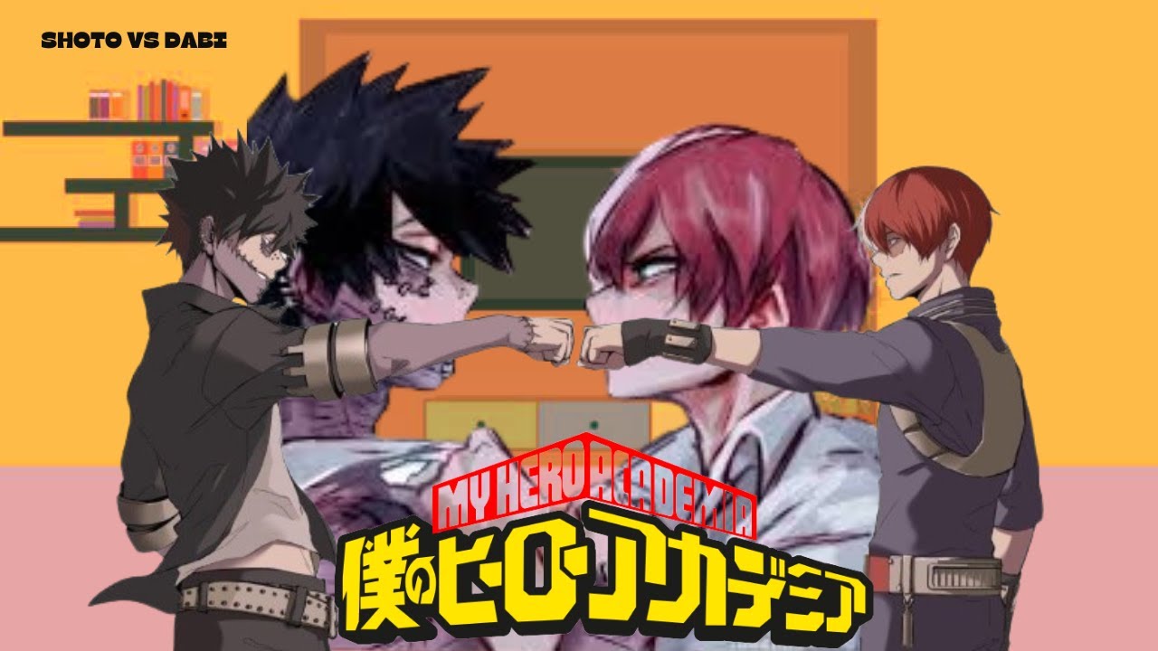 Mha/Some of Class 1A react to Dabi Vs Shoto | Gacha Club | GCRV