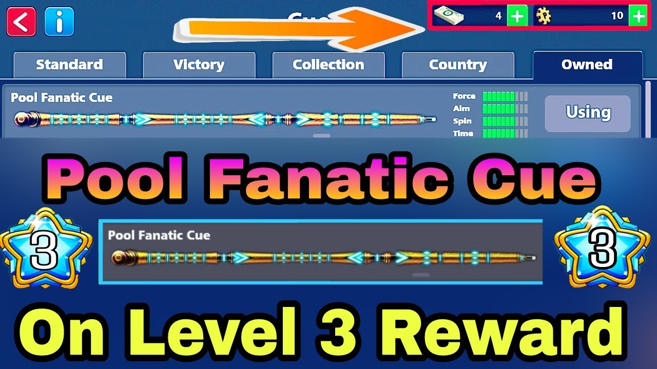 8 Ball Pool | How To Get Free Pool Fanatic Cue Reward 2018