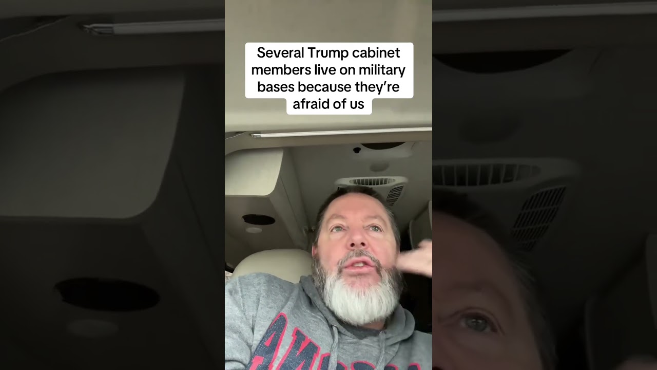 Several Trump cabinet members live on military bases #duet #petehegseth #militarybase #scared #maga