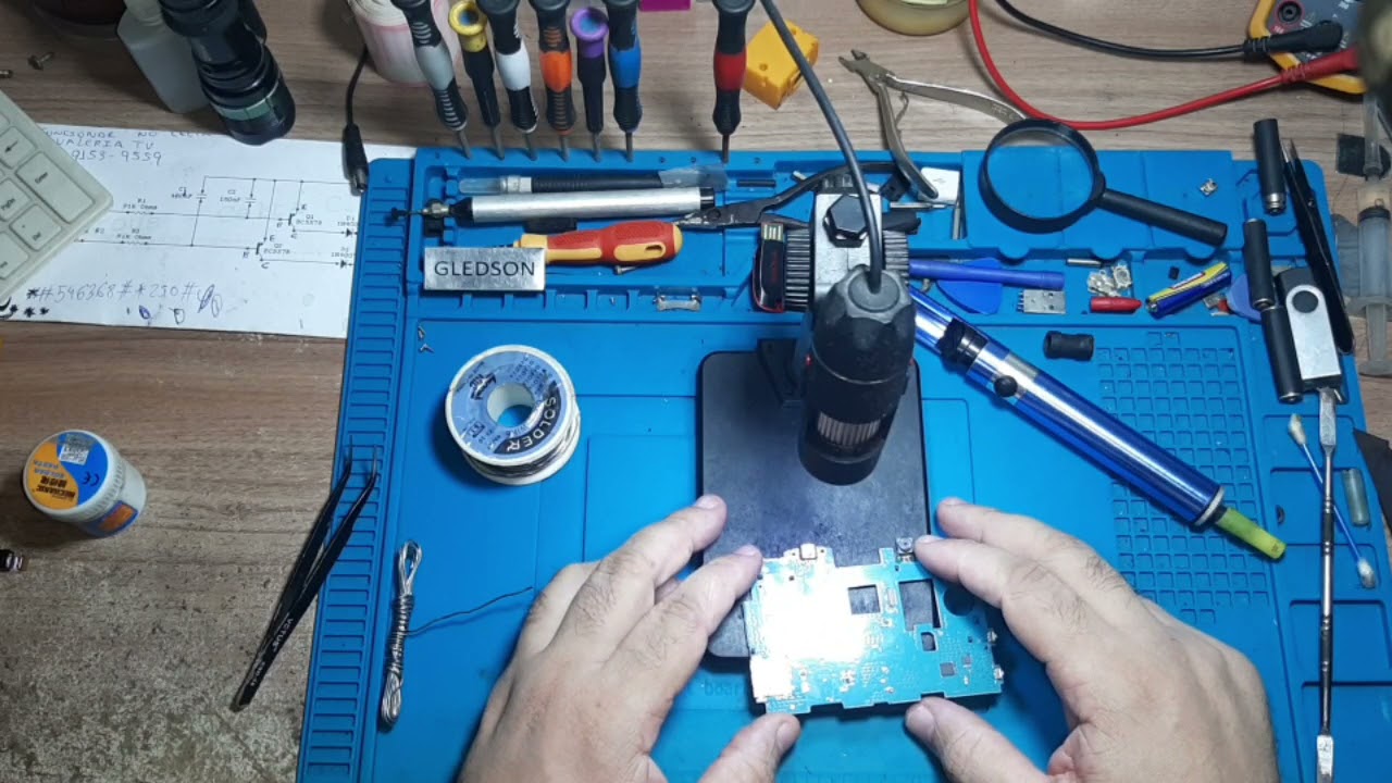 Troca De Conector Tablet A6 + Reparo No Flex Da Bateria...