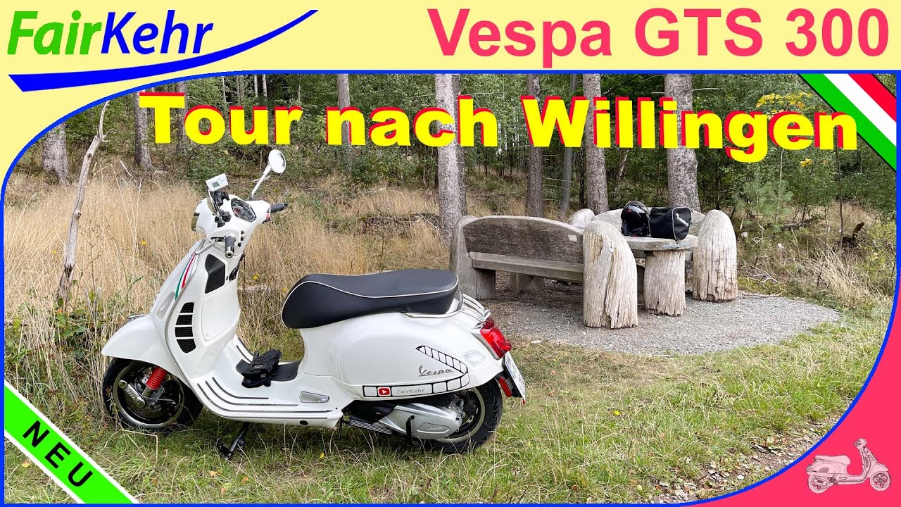 Mit der Vespa GTS300 vom Diemelsee nach Willingen