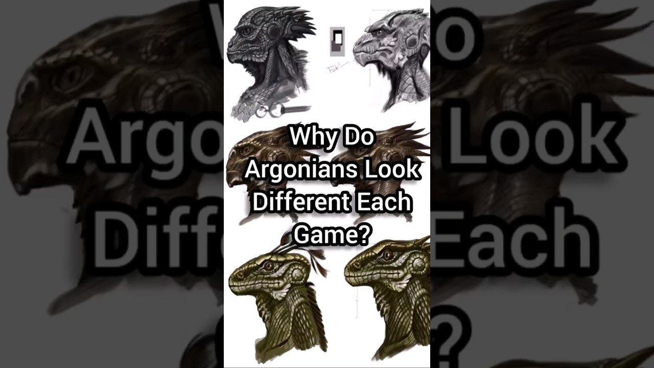 Why Do Argonians Look Different Each Game? #argonian #Lore #tes #eso #Skyrim #Oblivion #Bethesda
