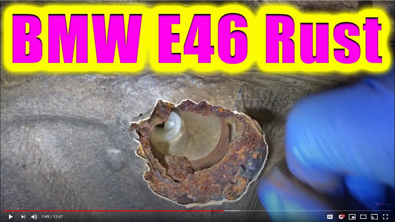 BMW E46 Underside RUST Points - LOOK at 7:30 minute!