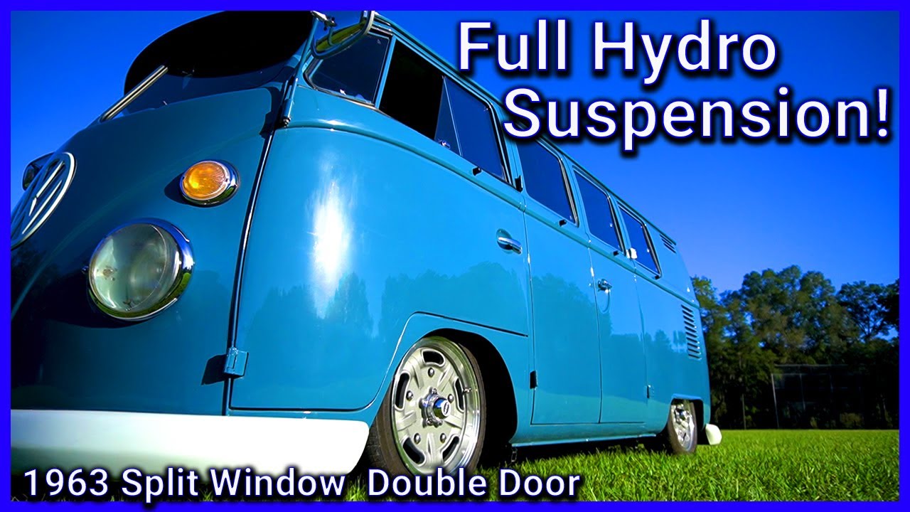 1963 Split Window VW Bus Double Door / Slammed With Hydraulic Suspension!