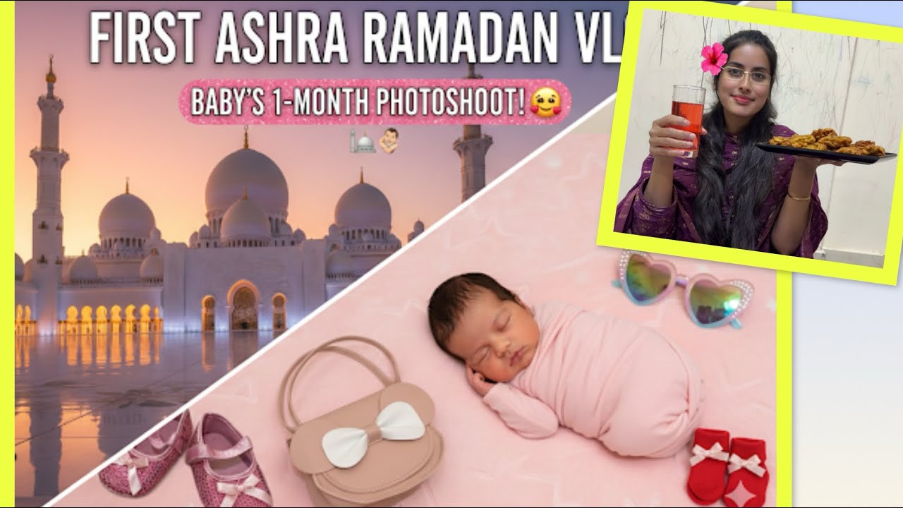 First Ashra Vlog: Iftar at Sheikh Zayed Mosque & a Special Surprise 🕌👶@Vibewithhinaa 