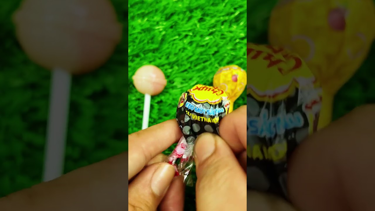Lollipop opening Fun #asmr #chupachups #shorts #lollipoptreats #satisfying