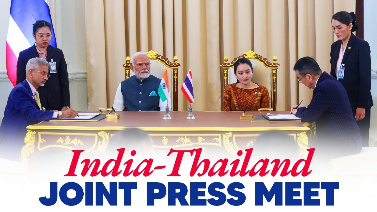 LIVE: PM Modi and PM Shinawatra at the joint press meet in Bangkok, Thailand