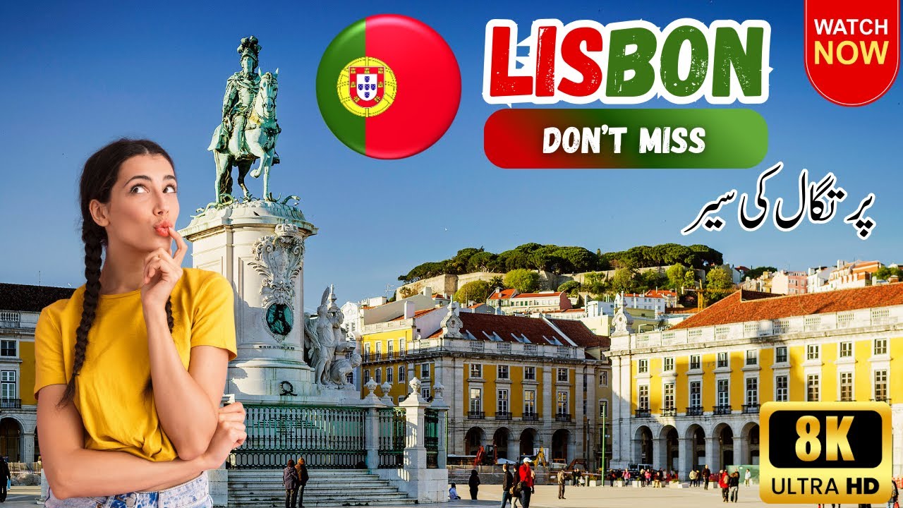 LISBON 4K Walking Tour |  Portugal Walk with Captions & Immersive view (4K Ultra HD/60fps)