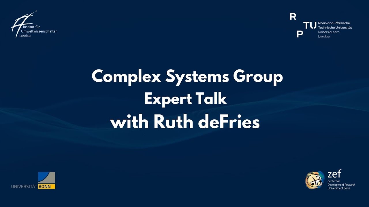 CSG Expert Talk with Ruth deFries