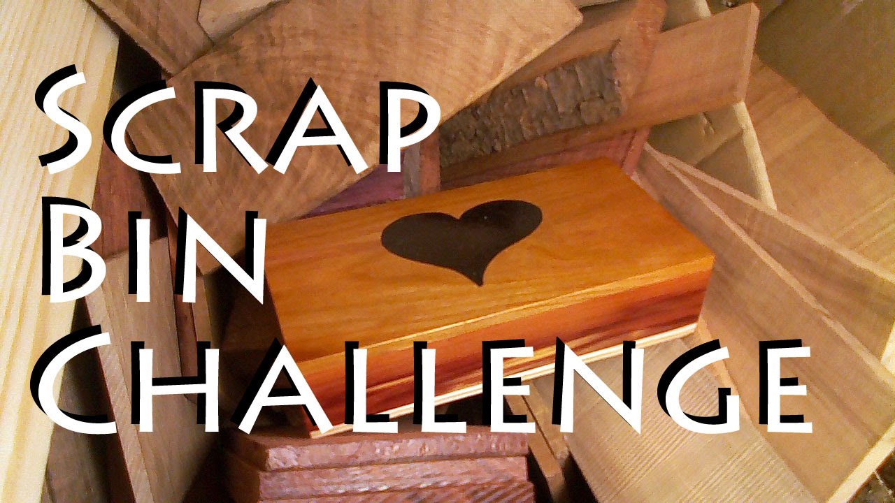 Scrap Bin Challenge -  Scroll Saw Box with Epoxy Inlay - Woodworking