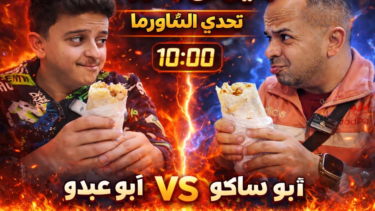تحدي الشاورما بين أبو عبدو وأبوساكو