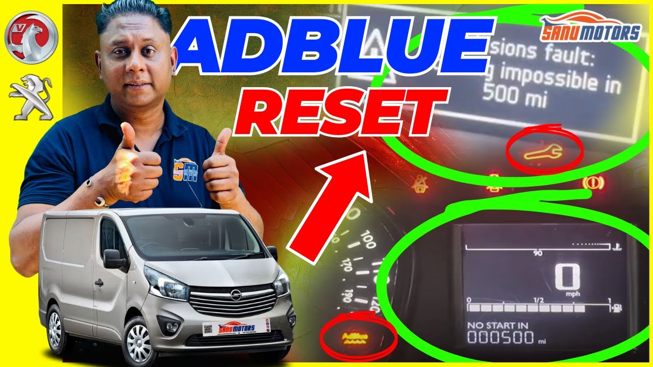 Vauxhall Vivaro AdBlue Warning & Fault Code Reset |  Diagnostic Guide ║Sanu Motors  with Charlie