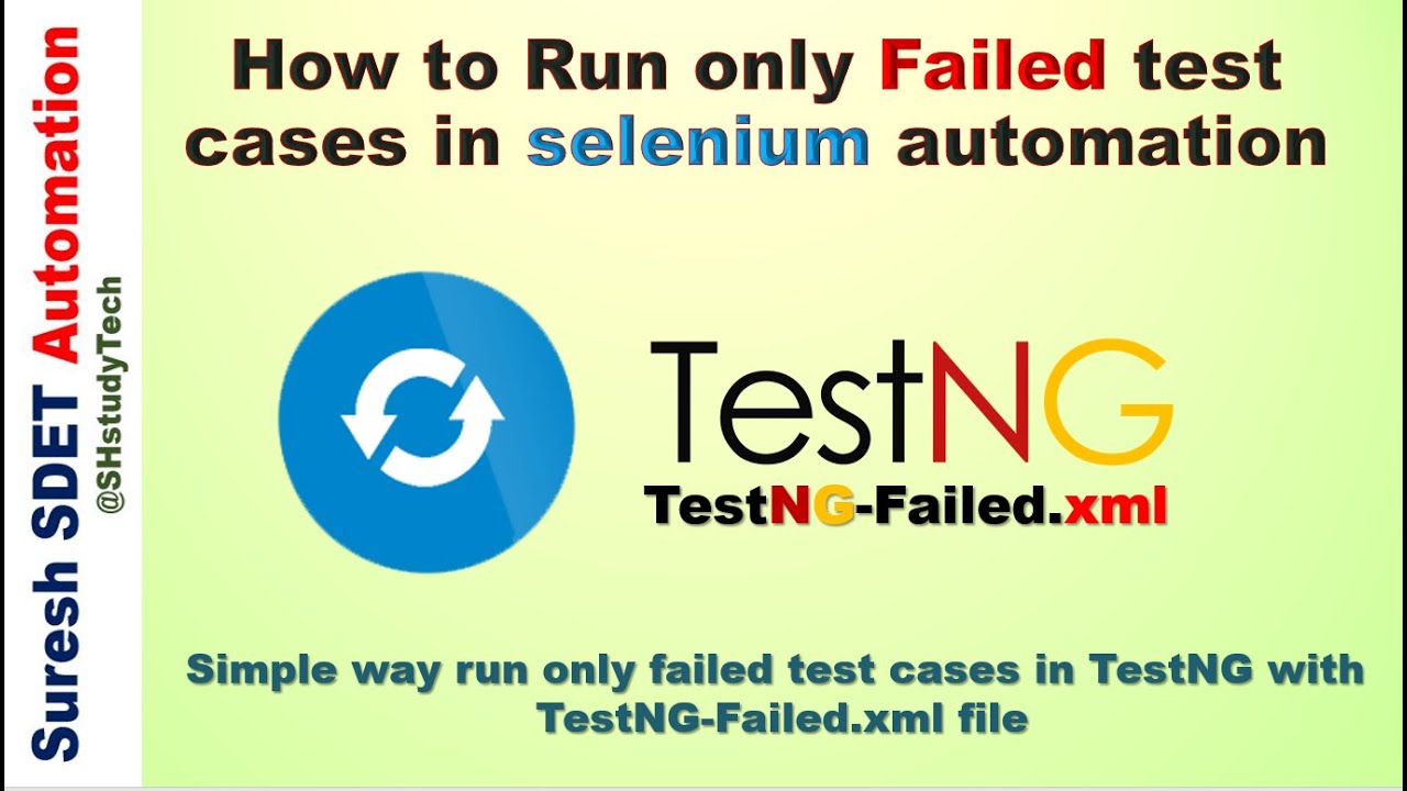 Как запустить только неудачные тестовые случаи в Selenium Automation | Фреймворк TestNG с TestNG-...