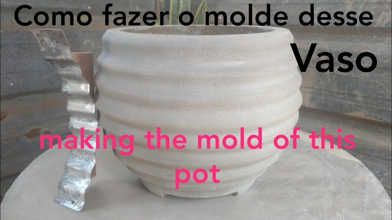 gabarito para vaso de cimento. molde para vaso de cimento. how to make mold for cement pot