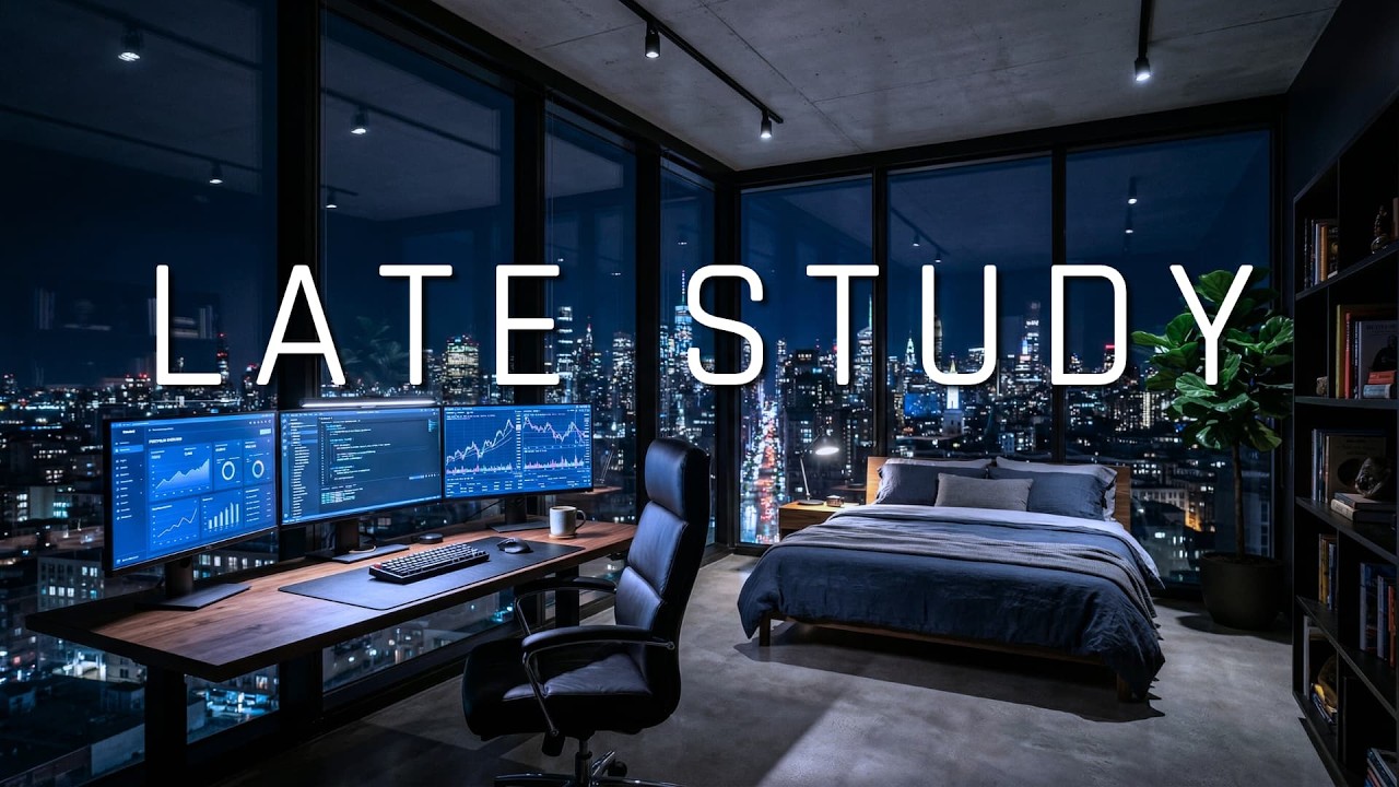LATE STUDY – 2 Hour Night Study Music for Deep Focus