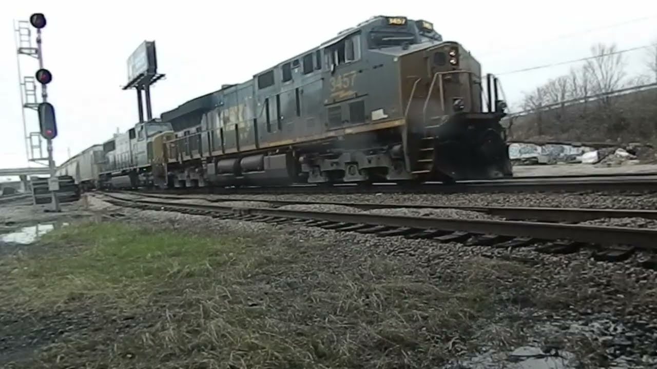 CSX 3457 Leads Mixed Freight - 2/27/2026