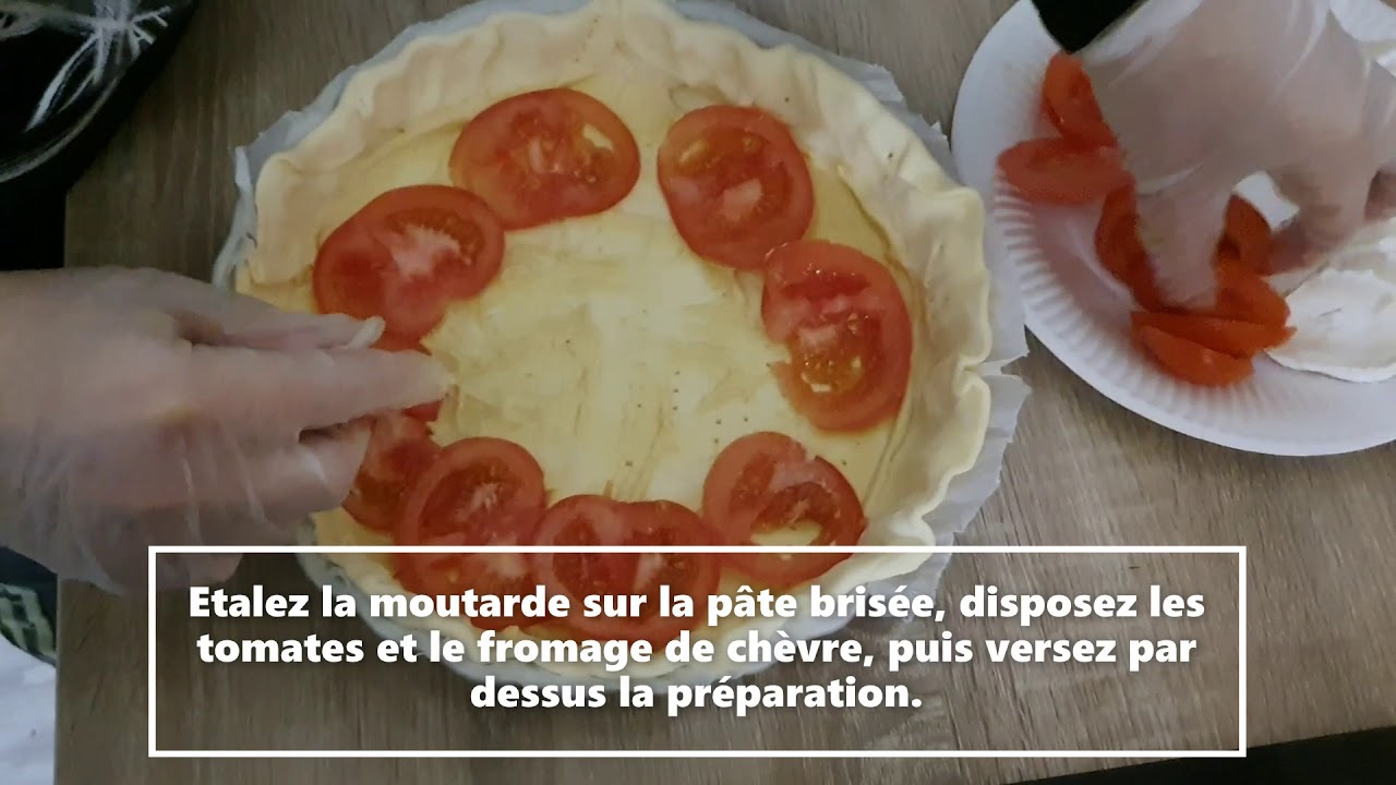 Quiche Fromage de Chèvre Tomates Rapide et Facile
