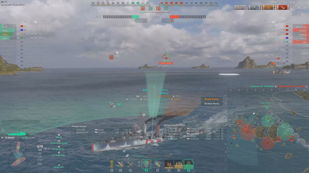 Mahan - Kraken | Confederate | impossible win | world of warships