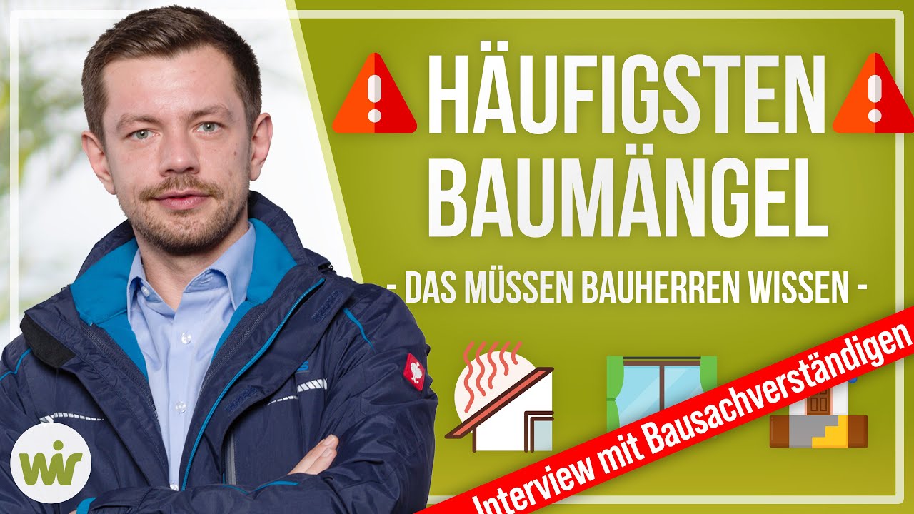 Häufigste BAUMÄNGEL bei Neubau Immobilien - Interview Bausachverständiger Peter Ossadnik