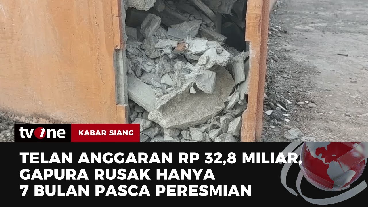 Kondisi Proyek Gapura Senilai Rp32,8 Miliar di Kendari Memprihatinkan | Kabar Siang tvOne