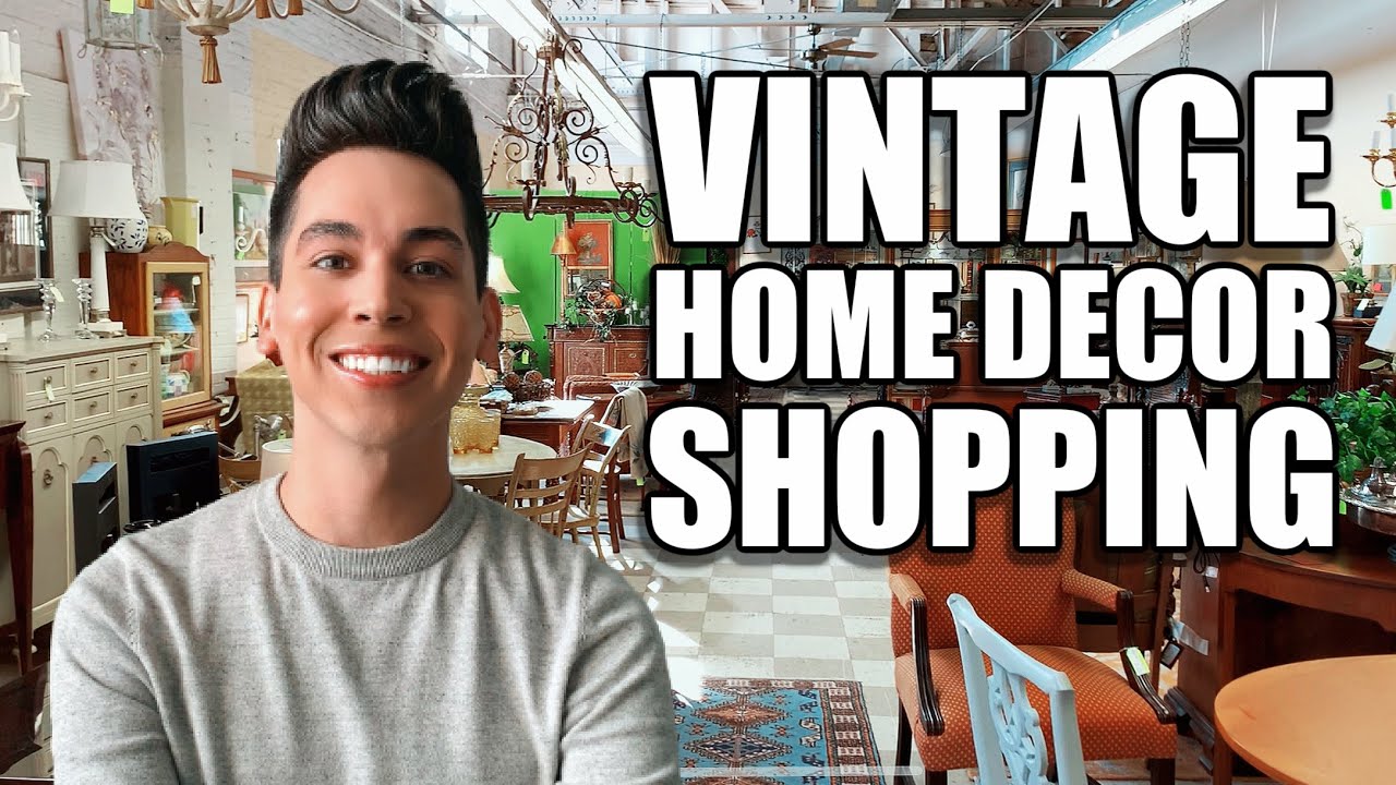 VINTAGE HOME DECOR SHOP WITH ME | MID CENTURY MODERN + ART DECO ANTIQUE THRIFT STORE INSPIRATION