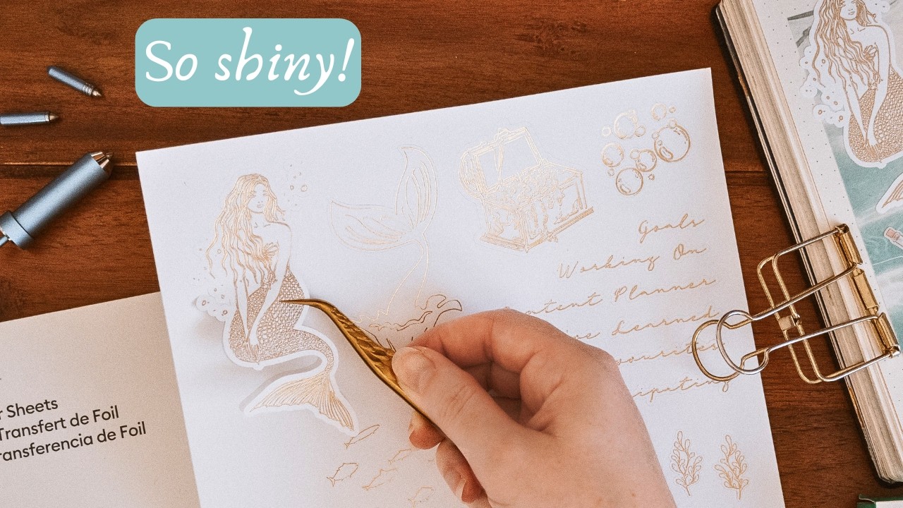 How I Make Foil Transfer Stickers for my Journal ✨ Cricut Tutorial | Functional & Decorative