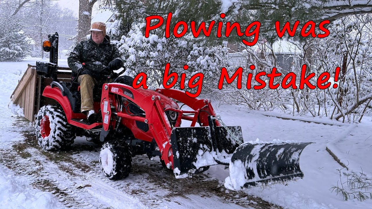 I should not have plowed!