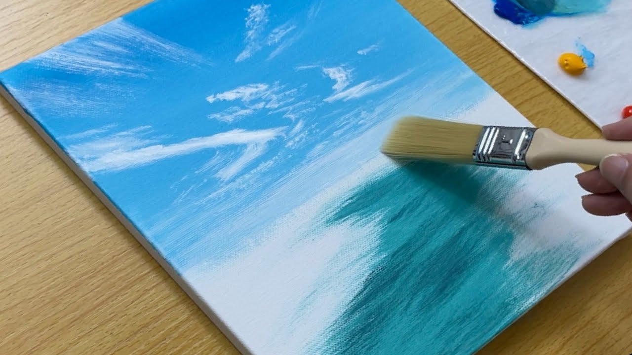 Peaceful River & Forest Painting - Easy Acrylic Landscape for Beginners