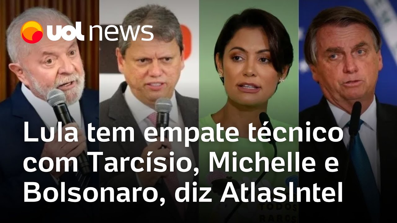 Lula tem empate t&eacute;cnico com Tarc&iacute;sio, Michelle e Bolsonaro, em eventual 2&ordm; turno, diz pesquisa