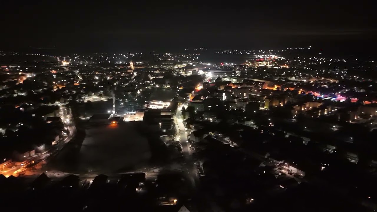 Impressionen bei Nacht über Neumarkt. 