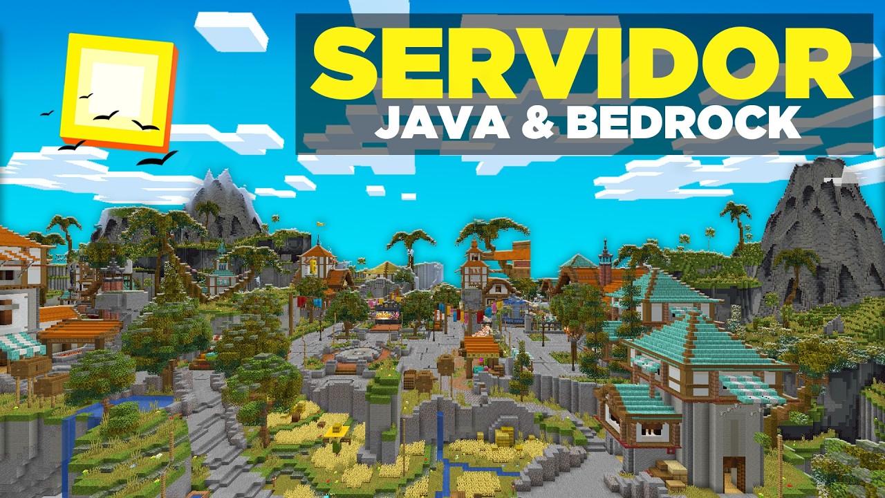 ENCONTREI O MELHOR SERVIDOR DE SURVIVAL ONLINE do BRASIL para MINECRAFT JAVA e BEDROCK