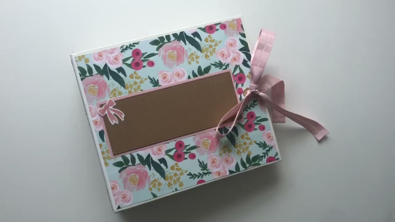 Interactive 8x8 Mini album - Project share/flip through - Carta Bella - Flower Market