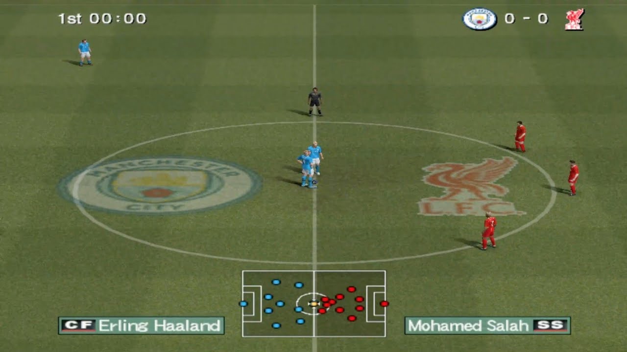 PES 6 - Manchester City vs Liverpool [1080p60fps]
