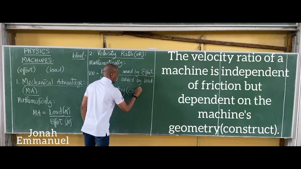 Machines 1 (Physics JAMB and PUTME class)
