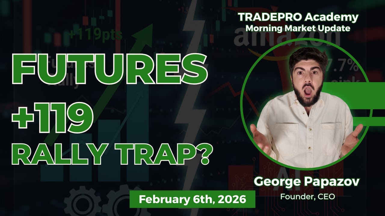Futures Rally 119pts But Face Resistance | Amazon Sinks 7.7% on AI Spending
