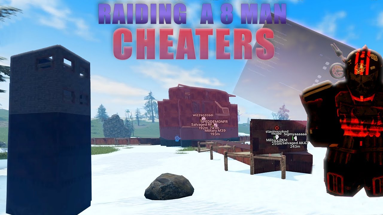 ONLINE RAIDING 8 MAN OF CHEATERS BY CONTROLLING OILRIG | VECTOR *UNDETECTED* | FALLEN SURVIVAL