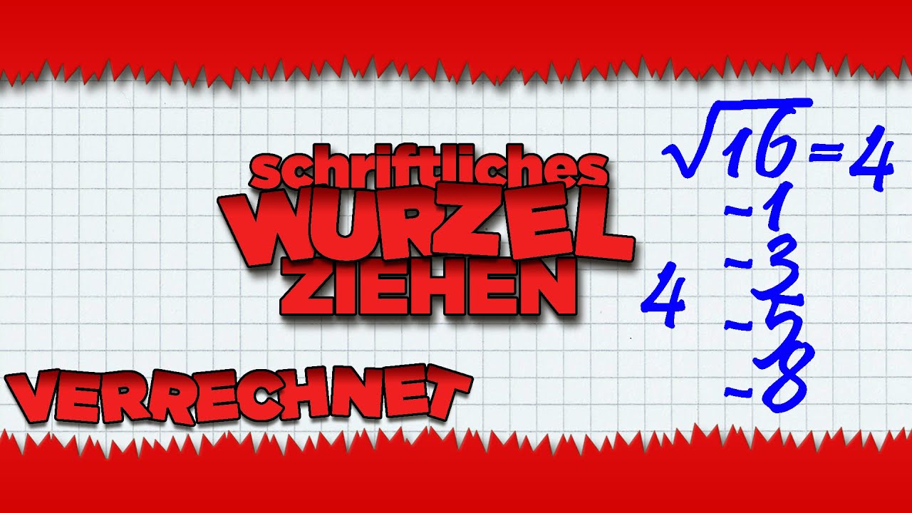 schriftliches Wurzelziehen - Ganz einfach - [HD] [Deutsch]