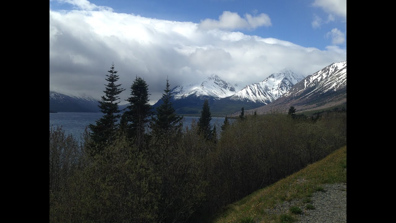 Skagway - Driving over the White Pass on the Klondike Highway , May 2017