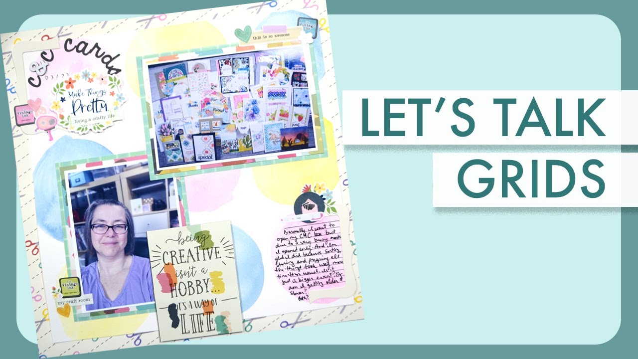 Scrapbook Layout Process: How to soften a grid design?