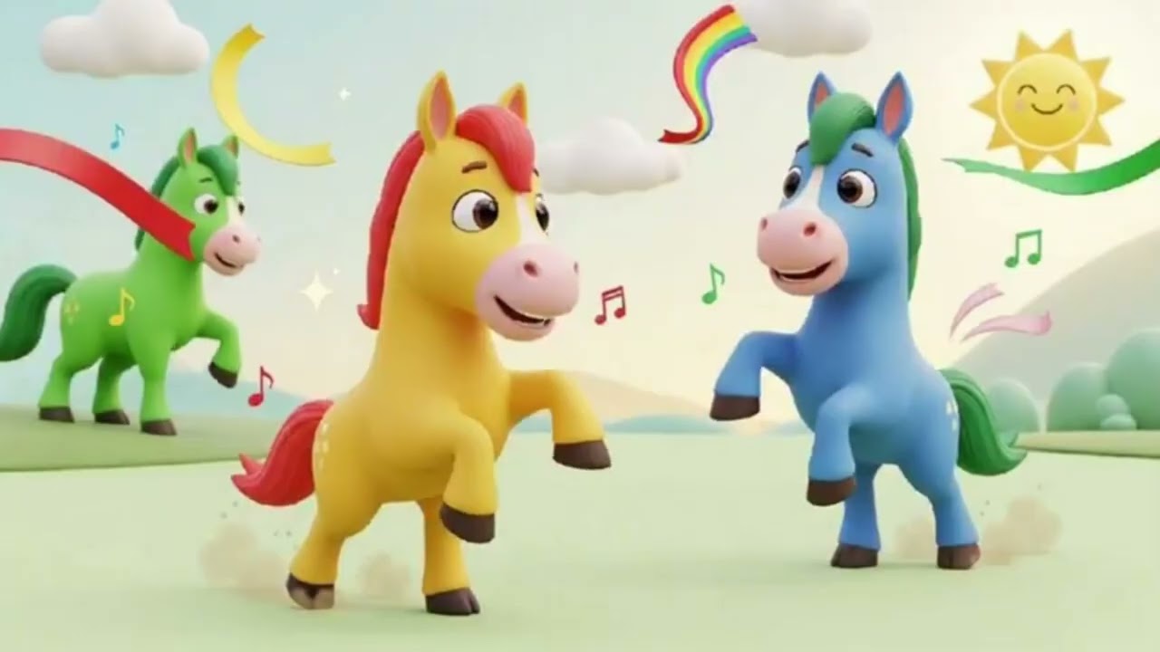 🐴 चल मेरे घोड़े – Fun Kids Horse Song!🌈 Ghoda Chale Dhoom Dhadaka | Hindi Kids Song🐎 My Little Horse