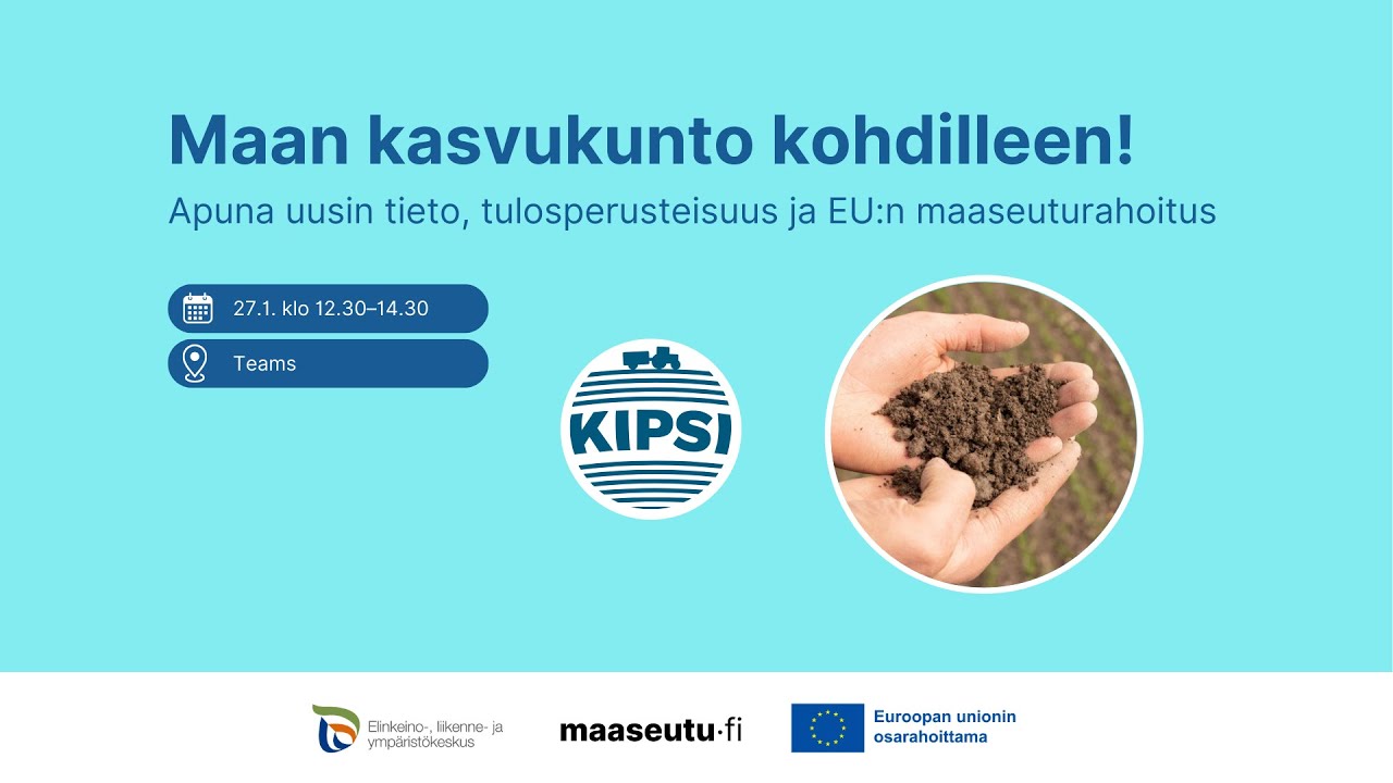 Maan kasvukunto kohdilleen! (tallenne 27.1. pidetyst&auml; webinaarista)