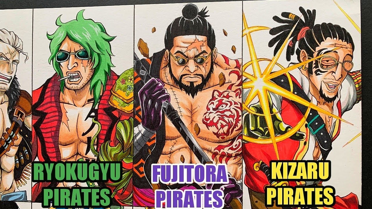 Drawing MARINES as PIRATES & YONKO (Role Swap PART 1)| ONEPIECE