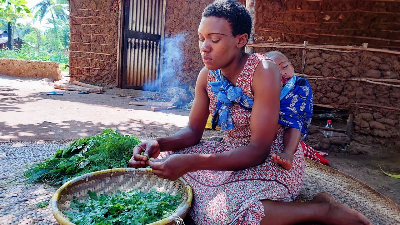 Sunny Day In an African Village #cooking most Delicious African Traditional Rural Food