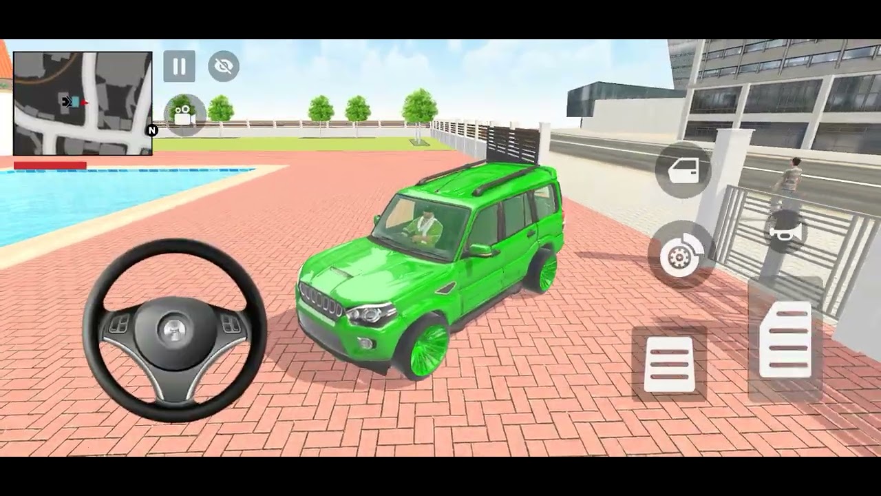 Franklin ka Ultimate Green Scarpio and Police Car 