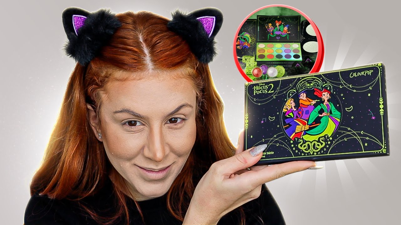 TESTANDO EM PRIMEIRA Mão COLEÇÃO DA Disney Abracadabra 2 - NOVO Lançamento Colourpop✨Hocus Pocus 🎃