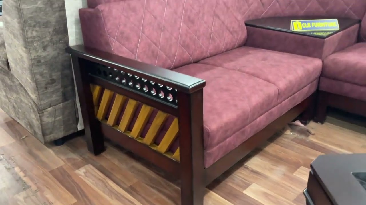Teakwood Corner Sofa - CLR Furniture