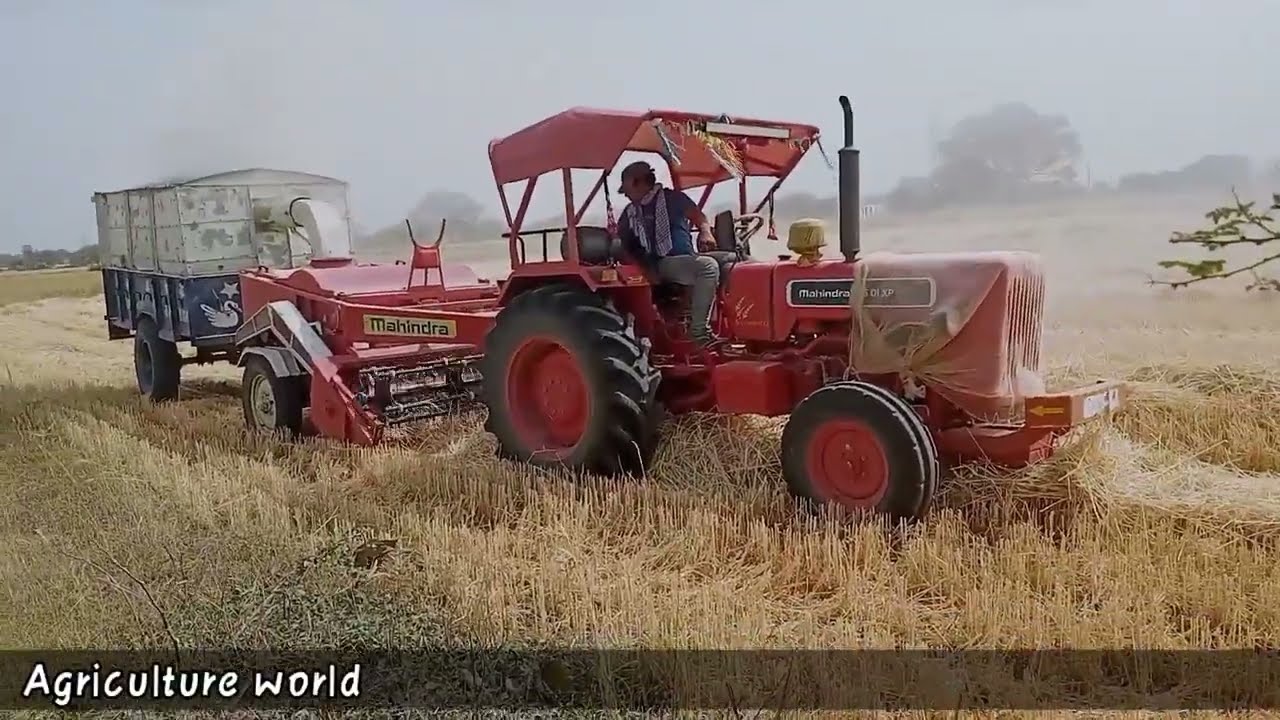 Mahindra 585 XP Performance in Strwa Reper Machine | Strwa Reper Machine in mahindra 585 XP