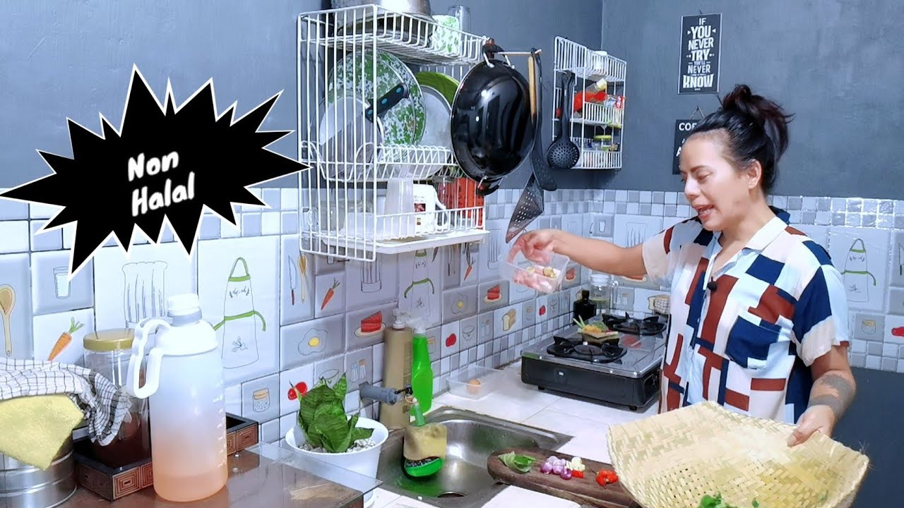 bikin babi kecap buat temen dan bening daun kelor