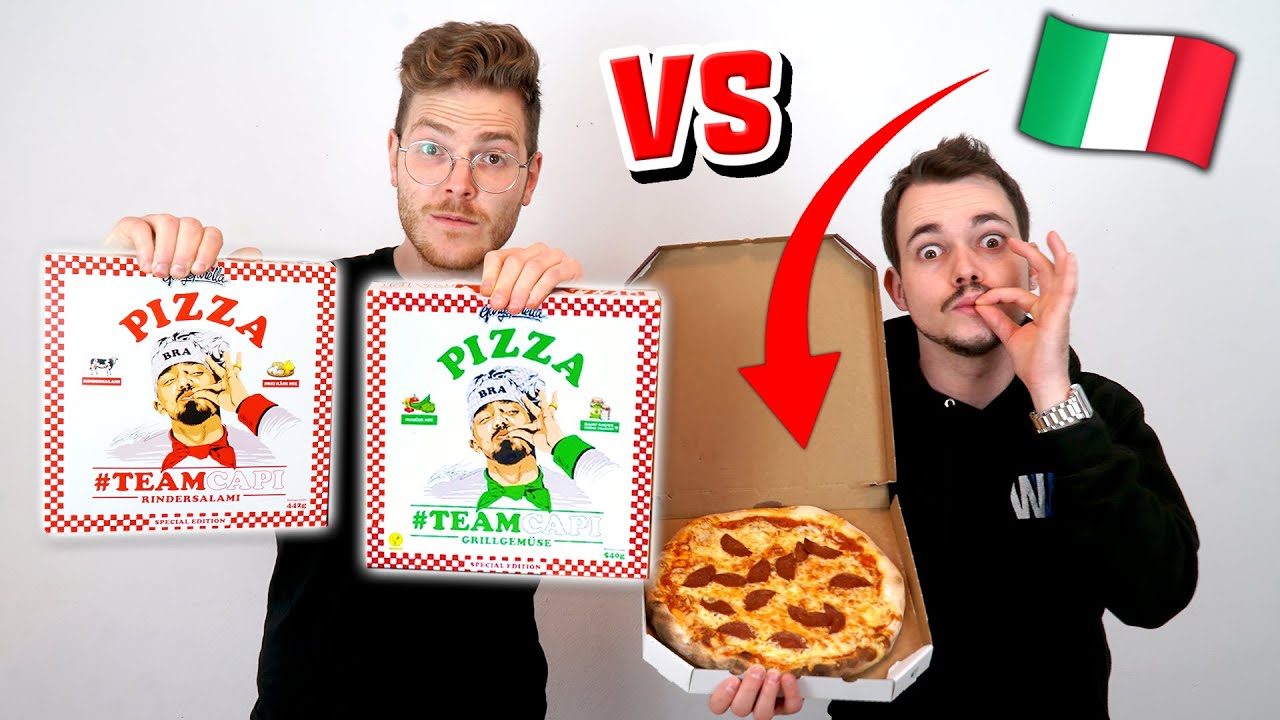 CAPITAL BRA PIZZA vs ECHTE ITALIENISCHE PIZZA TEST ESSEN CHALLENGE !!! | Kman und Flexi