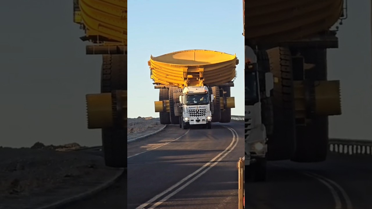 See a very large mining truck #komatsu